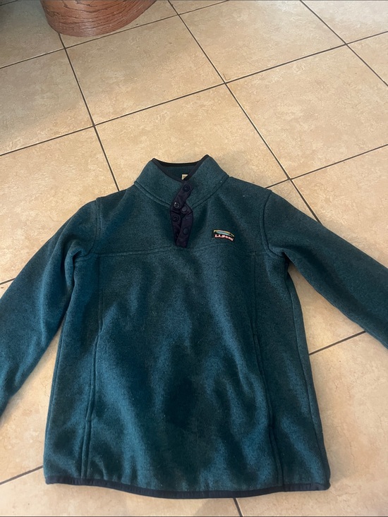L.L. Bean Other - L.L. Bean Men's Dark Teal Zip-Up Fleece Pullover